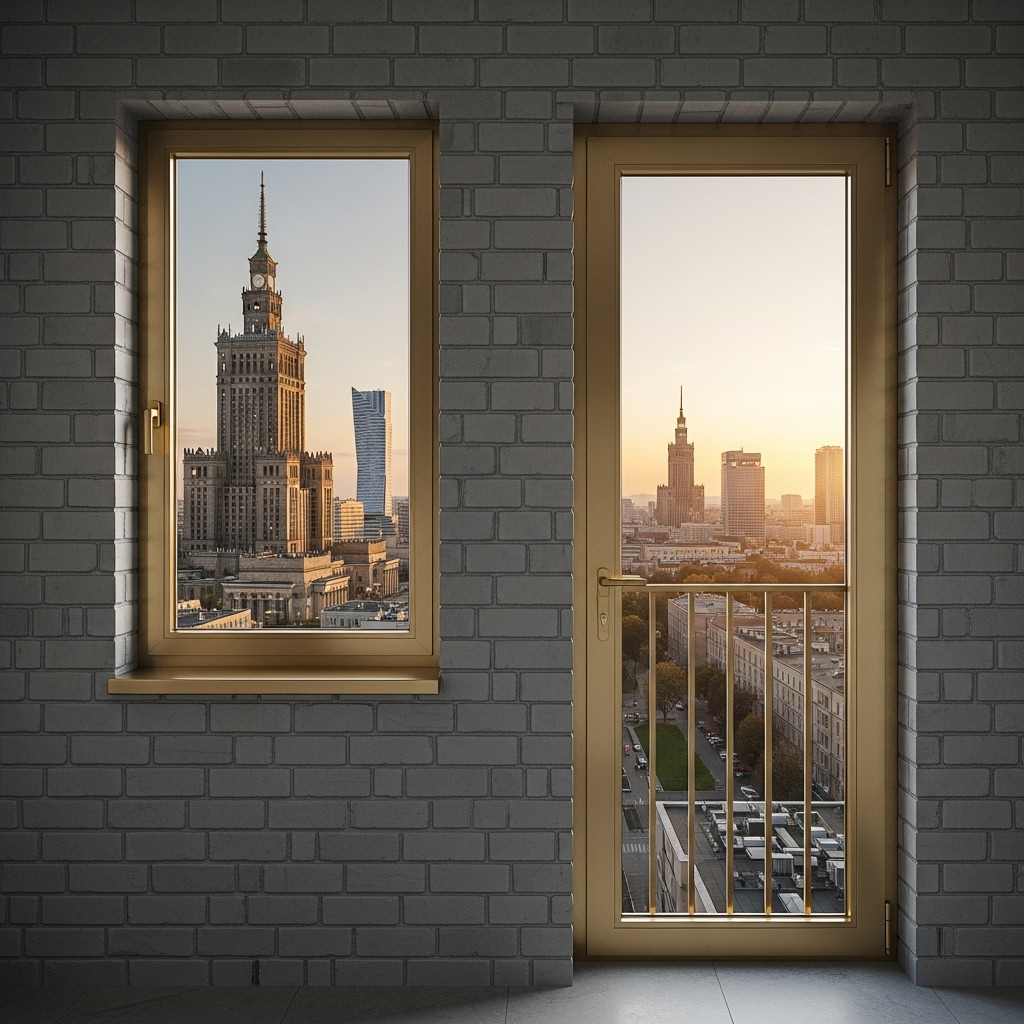 Balcony door and window